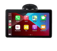 Apple Carplayer Android Auto Monitor inalámbrico, Pantalla táctil Full HD de 7", Receptor de Radio portátil para automóvil, estéreo para automóvil con Mirror Link, Bluetooth Dash Windshield Mounted