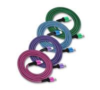 Apple Certified iPhone Charger 10 Ft, 5pack USB C To Lightning Cable Extra Long Heavy Duty Braided Type C Power Cords Fast Charging For iPhone 14 13 12 11 10 Pro Max/plus/mini Usbc Lightening Chargers