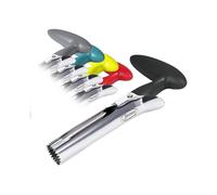 Apple Corer, Stainless Steel Apple or Pear Core Remover Tool for Home & Kitchen with Sharp Serrated Blade (Black)