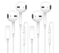 Apple Earbuds, iPhone Wired with Lightning Connector [Apple MFi Certified] Wired Earphones with Microphone Volume Control Music and Calling Headphones for iPhone 14/13/12/11/SE/X/XR/XS/8/7-2 Pack