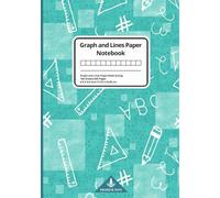 Apple Green - Graph & Lines Composition Notebook - For College Studends and Schoolteachers |Paperback|Wide Ruled 6.9X9.8 Inch