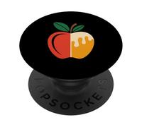 Apple Honey Dip Repeat Rosh Hashanah Yom Kippur Hanukkah PopSockets PopGrip Adhesivo