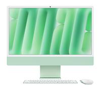 Apple iMac 24" (2024) con pantalla Retina 4.5K, chip Apple M4 (8 núcleos), 16GB RAM, 256GB SSD, color verde, macOS Sequoia, incluye teclado y ratón