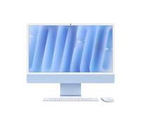 Apple iMac 24 écran retina 4,5K 256Go SSD 16 Go RAM Puce M4 CPU 10 cœurs GPU 10 cœurs Bleu