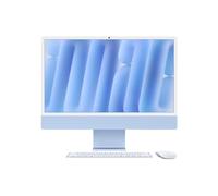 Apple iMac 24 écran retina 4,5K 256Go SSD 16 Go RAM Puce M4 CPU 8 cœurs GPU 8 cœurs Bleu