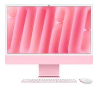 Apple iMac 24" Retina 4.5K: Chip M4 con CPU 10 núcleos, GPU 10 núcleos, 16GB RAM, 512GB SSD - Rosa