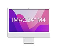 Apple iMac Ordenador de Mesa Todo en uno con Chip M4, CPU y GPU de 10 núcleos: diseñado para Apple Intelligence, Pantalla Retina de 24″, 16 GB de Memoria unificada, SSD de 256 GB - Plata
