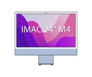 Apple imac 24' retina 4,5k / m4 10-core cpu/ 24gb/ 512gb ssd/ 10-core gpu/ azul