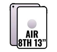Apple iPad Air 13 M4 Wi-Fi 256GB - Tableta púrpura, 33 cm (13") Liquid Retina, iPadOS 26, 12 GB RAM, cámara 12 MP, 36.59 Wh, peso 616 g