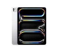 Apple iPad Pro de 13 Pulgadas (M4): Ultra Retina XDR, 1 TB, cámara Frontal de 12 Mpx en Horizontal y Trasera de 12 Mpx, Wi Fi 6E y 5G, Face ID, autonomía de Sol a Sol, Vidrio estándar- Plata