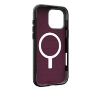 Urban Armor Gear Civilian MS Case Compatible con Apple iPhone 16 Pro MAX Case (Carga inalámbrica/magnética Compatible, Funda Resistente a caídas, Borde levantado) Burdeos (Rojo)