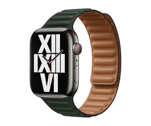 Apple Leather Link Apple Watch S/M 38mm / 40mm / 41mm / 42mm Sequoia Green - ML7P3ZM/A
