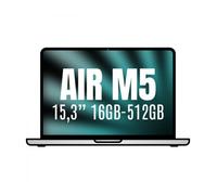 Apple macbook air 15,3'/ m5 10-core cpu/ 16gb/ 512gb ssd/ 10-core gpu/ plata