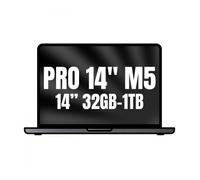 Apple MacBook Pro de 14,2 Pulgadas portátil con Chip M5: Pantalla Liquid Retina, CPU de 10 núcleos y GPU de 10 núcleos, 32 GB Memoria unificada, 1 TB de SSD, Teclado español; Negro Espacial