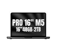 Apple MacBook Pro de 16,2 Pulgadas portátil con Chip M5 MAX: Pantalla Liquid Retina, CPU de 18 núcleos y GPU de 40 núcleos, 48 GB Memoria unificada, 2 TB de SSD, Teclado español; Negro Espacial