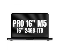 Apple MacBook Pro de 16,2 Pulgadas portátil con Chip M5 Pro: Pantalla Liquid Retina, CPU de 18 núcleos y GPU de 20 núcleos, 24 GB Memoria unificada, 1 TB de SSD, Teclado español; Negro Espacial