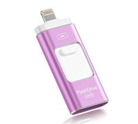 Apple - Memoria USB de 256 GB con certificación MFi para iPhone, unidad flash USB para fotos y videos, unidad de salto de alta velocidad compatible con iPhone/iPad/Android/PC (morado)