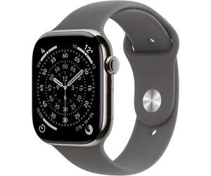 Apple MF84ZRA Reloj Serie 11 GPS + Cellular 42mm Caja Titanio Natural Correa Deportiva Gris Piedra S/M