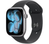 Apple MFCA4ZRA Apple Watch Series 11 GPS + Cellular, 46 mm, Caja de aluminio gris espacial, Correa deportiva negra M/L
