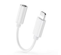 【Apple MFi Certificado】 Adaptador Auriculares iPhone 3.5 mm Lightning to Auriculares Jack Cable Audio Compatible con iPhone 13/12/11/11 Pro/XR/X/XS/8/8Plus/7/7Plus