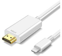 [Apple MFi Certificado] Adaptador Lightning a HDMI 3 m Cable 1080P HD Sync Screen Mirroring para iPhone/iPad a TV/Monitor/Proyector, Plug & Play, no requiere electricidad, compatible con iOS