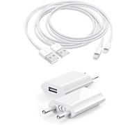 【Apple MFi Certificado】 Cargador para iPhone 13Paquete de 2 Cargadores de Pared USB y Cable Cargador de iPhone de 1 m Compatible con iPhone 13/13 Mini/12/12 Pro /11/ X/XS/XR / 8/7/6, iPad,/Blanco