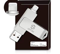 Apple MFi - Memoria USB de 128 GB para iPhone, Almacenamiento USB para Fotos, Videos, contactos, iPhone, Memoria Flash USB para iPad, Almacenamiento Externo para iPhone, Unidad de Pulgar para iPad