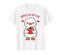 Apple of My Eye Lindo Kawaii Goose Love Design Camiseta
