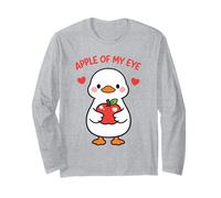 Apple of My Eye Lindo Kawaii Goose Love Design Manga Larga