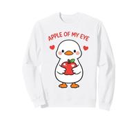 Apple of My Eye Lindo Kawaii Goose Love Design Sudadera