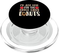 Apple Picking Funny I'm Just Here For The Apple Cider Donuts PopSockets PopGrip para MagSafe