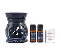 Apple Pie & hot-set regalo con quemador para aceites, color caramelo