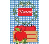 Apple Themed Notebook Journal | 6 x 9 Softcover Matte Finish | 100 Lined Pages | Planner | Diary | Bible Study Notes | Teacher Plans