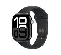 Apple watch Apple Watch Series 10 GPS + Cellular 46mm Boîtier en Aluminium Noir de Jais avec Bracelet Sport Noir S M