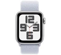 Apple Watch SE GPS 40mm Caja de Aluminio Plata con Correa Loop Deportiva Azul Nube