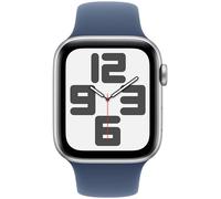 Apple Watch SE (2024) GPS 44mm Aluminio Plata con Correa Deportiva Azul Denim M/L
