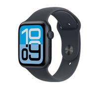 Apple Watch SE 3 GPS con caja de aluminio en color medianoche de 44 mm y correa deportiva color medianoche-Talla M/L.Monitores de entreno y sueño,monitor de frecuencia cardiaca,pantalla siempre activa
