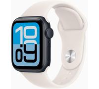 Apple Watch SE 3 GPS + Cellular 44 mm Aluminio Medianoche MEPH4 M/L Correa Deportiva Blanco Estrella