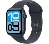 Apple Watch SE (3nd generation) 44mm Aluminio Medianoche Correa Deportiva Negra S/M