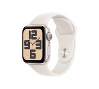 Apple Watch SE 3rd V2/ GPS/ 40mm/ Caja de Aluminio Blanco Estrella/ Correa Deportiva Blanco Estrella M/L