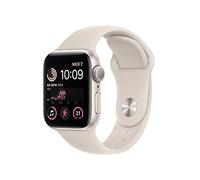 Apple Watch SE de 2.ªgeneración (GPS, 40mm) Reloj Inteligente con Caja de Aluminio en Blanco Estrella - Correa Deportiva Blanco Estrella - Talla única. Monitor de entreno y sueño