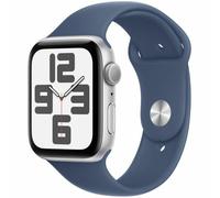 Apple Watch SE GPS 44mm con Caja de Aluminio Plateada y Correa Deportiva Denim M/L