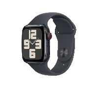 apple watch se gps + cellular 40mm midnight aluminium case with midnight sport band - ml
