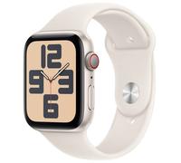Apple Watch SE GPS + Cellular 44mm Caja de Aluminio con Correa Deportiva Blanco Estrella M/L