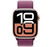 Apple Watch Series 10 GPS 42 mm Aluminio dorado rosa con correa Loop deportiva color ciruela