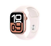 Apple Watch Series 10 GPS 42mm Aluminio Rosa Dorado con Correa Deportiva Rosa Claro S/M