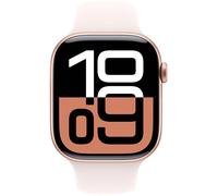 Apple Watch Series 10 GPS 46 mm Aluminio oro rosa con correa deportiva rosa claro M/L
