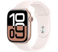 Apple Watch Series 10 [GPS, 46mm] Caja de Aluminio Oro Rosa de 46 mm y Correa Deportiva Rosa Rubor - Talla M/L. (Reacondicionado)