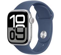 Apple Watch Series 10 GPS + Cellular 42mm Caja Aluminio Plata con Correa Deportiva Azul Denim S/M