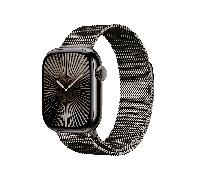 apple watch series 10 gps + cellular 42mm slate titanium case with slate milanese loop